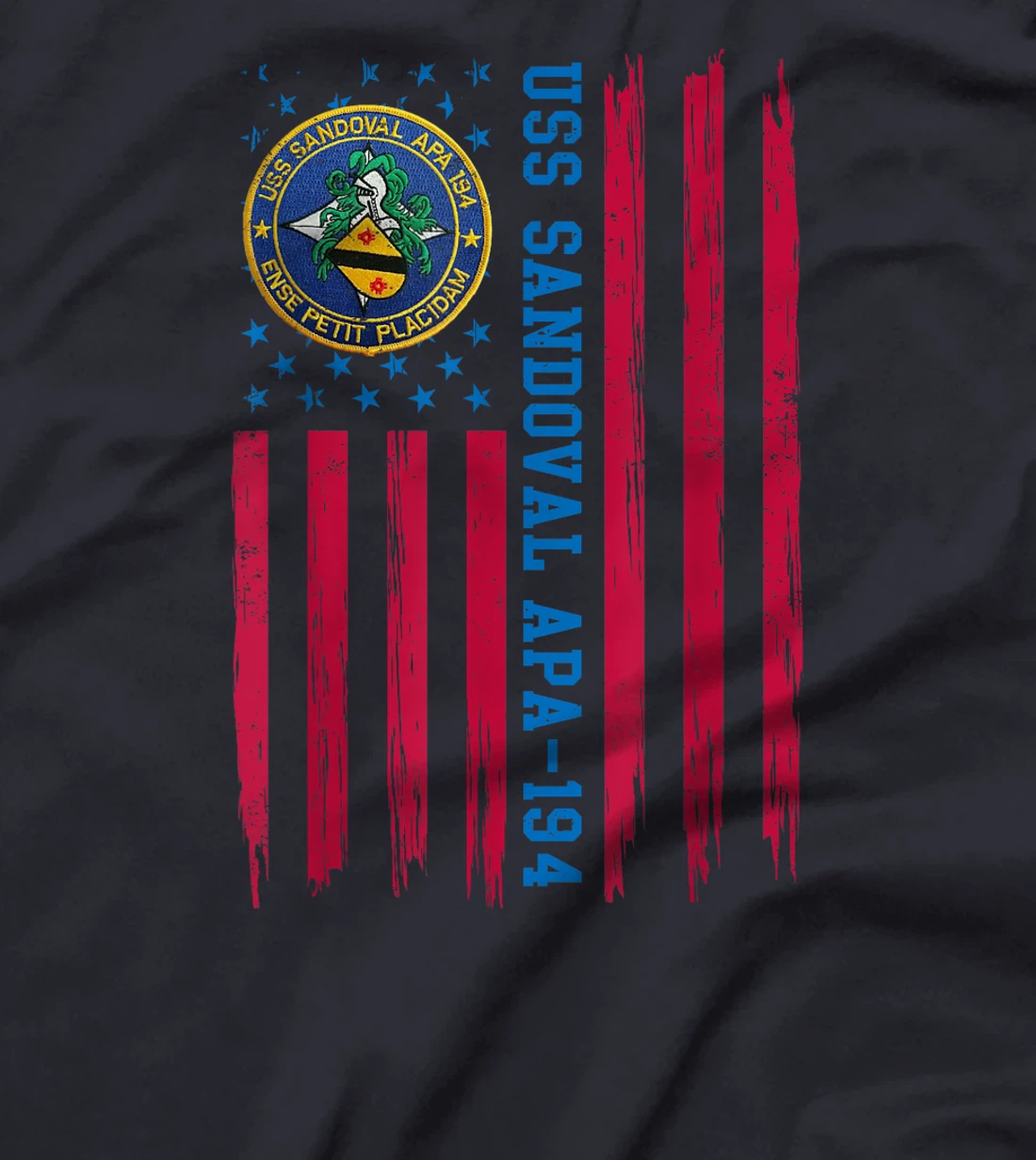 USS Sandoval APA-194 Attack Transport Ship Sailor Veteran T-Shirt