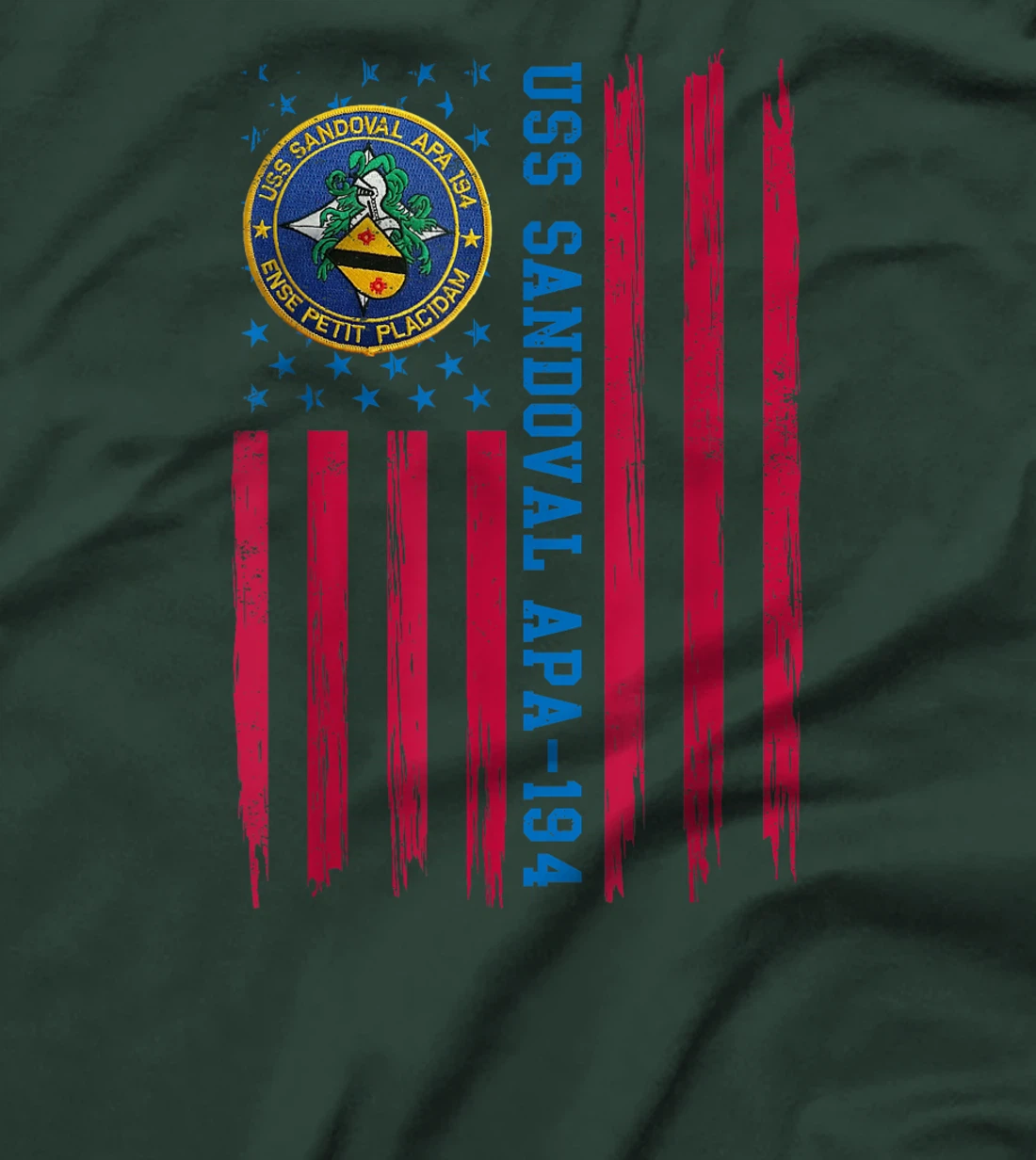 USS Sandoval APA-194 Attack Transport Ship Sailor Veteran T-Shirt