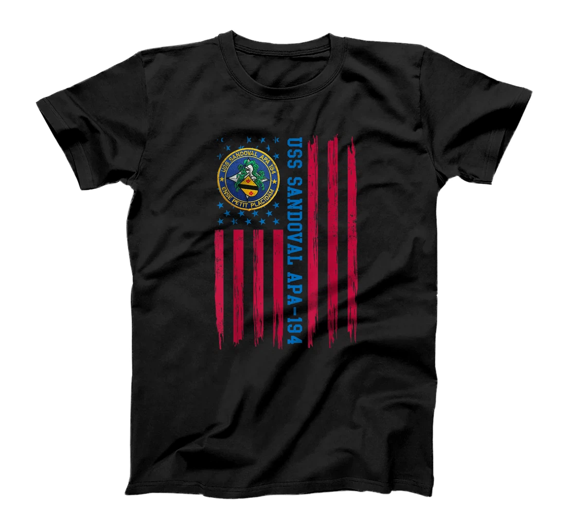 USS Sandoval APA-194 Attack Transport Ship Sailor Veteran T-Shirt