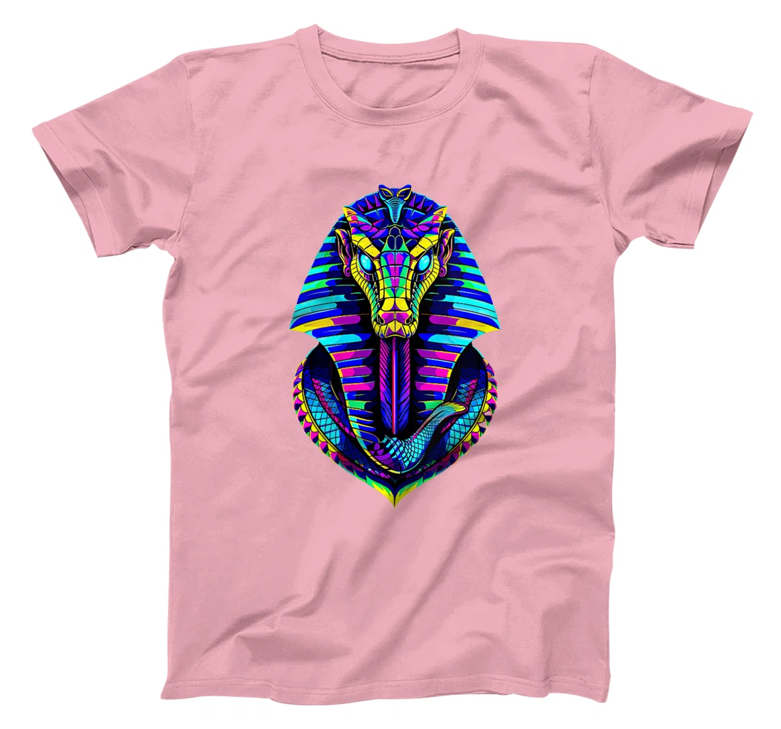 Womens Retro 80's 90s Greek Mythology Egyptian Cobra snake God T-Shirt