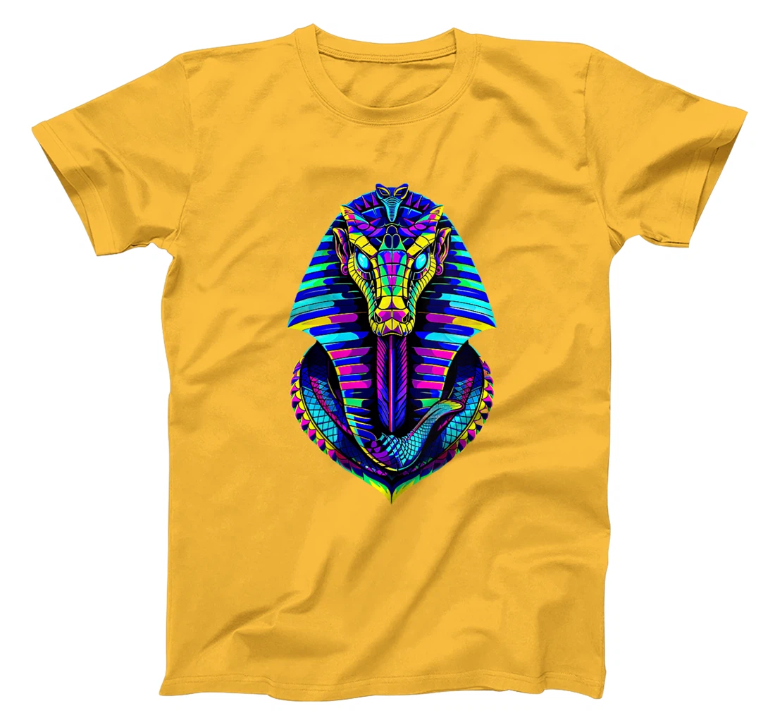 Womens Retro 80's 90s Greek Mythology Egyptian Cobra snake God T-Shirt
