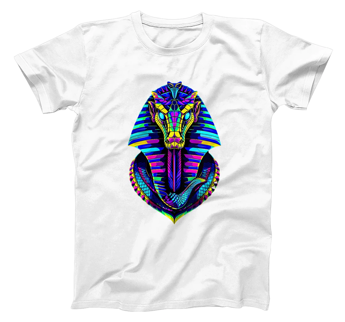 Womens Retro 80's 90s Greek Mythology Egyptian Cobra snake God T-Shirt