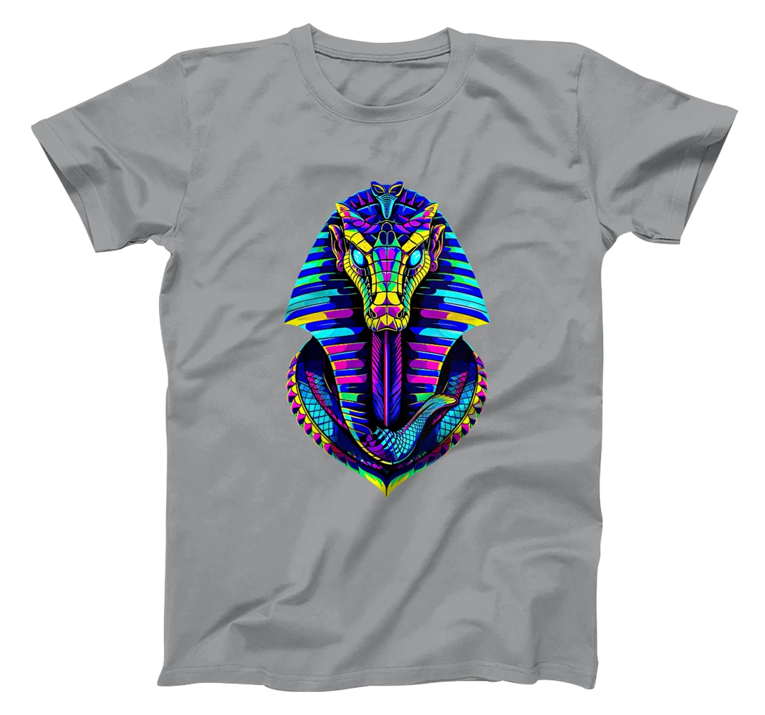 Womens Retro 80's 90s Greek Mythology Egyptian Cobra snake God T-Shirt