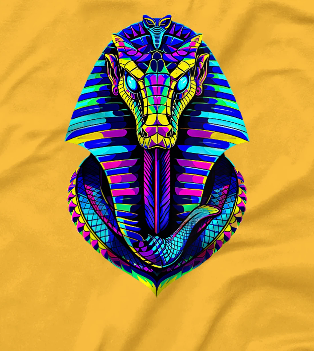 Womens Retro 80's 90s Greek Mythology Egyptian Cobra snake God T-Shirt