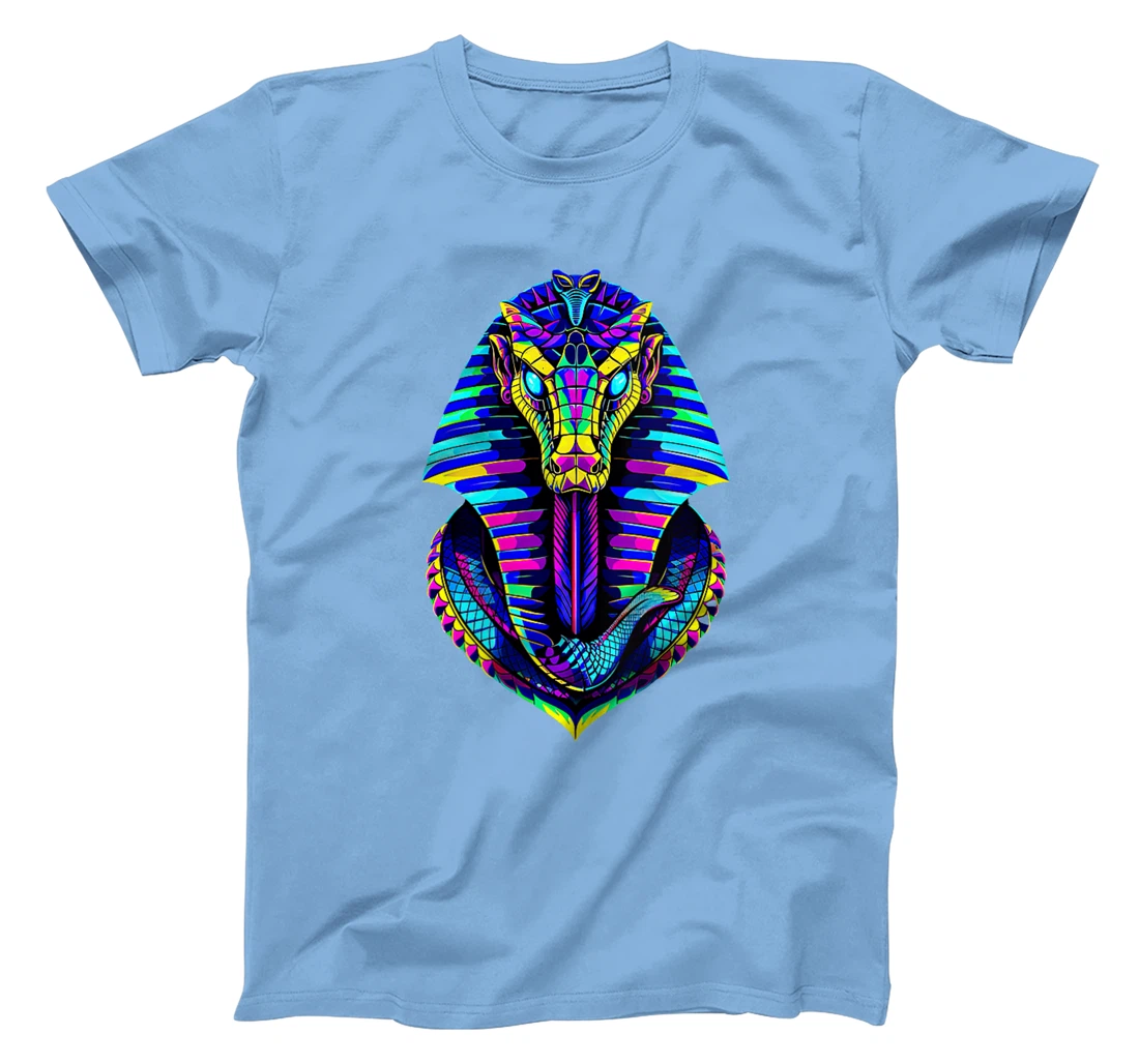 Womens Retro 80's 90s Greek Mythology Egyptian Cobra snake God T-Shirt