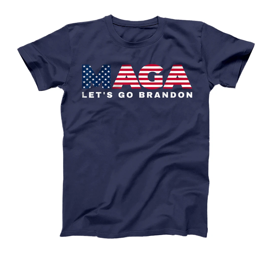 MAGA Let's Go Brandon USA Flag 4th of July 2024 Trump Tee T-Shirt