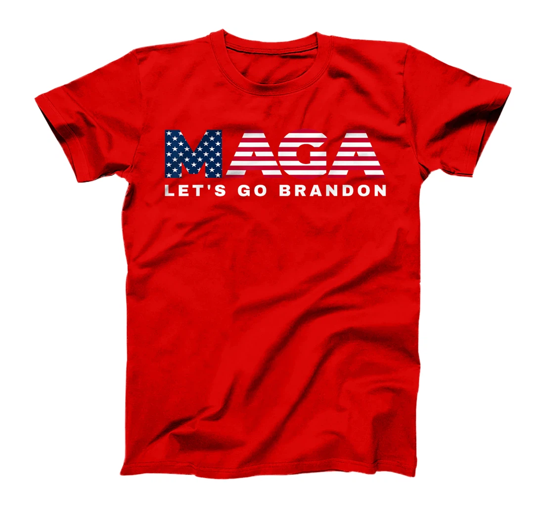 MAGA Let's Go Brandon USA Flag 4th of July 2024 Trump Tee T-Shirt