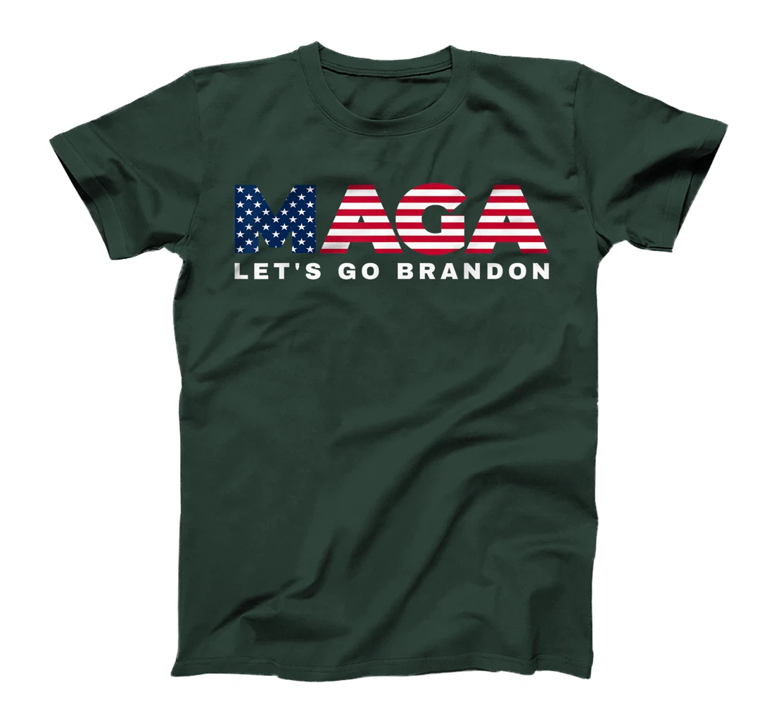 MAGA Let's Go Brandon USA Flag 4th of July 2024 Trump Tee T-Shirt