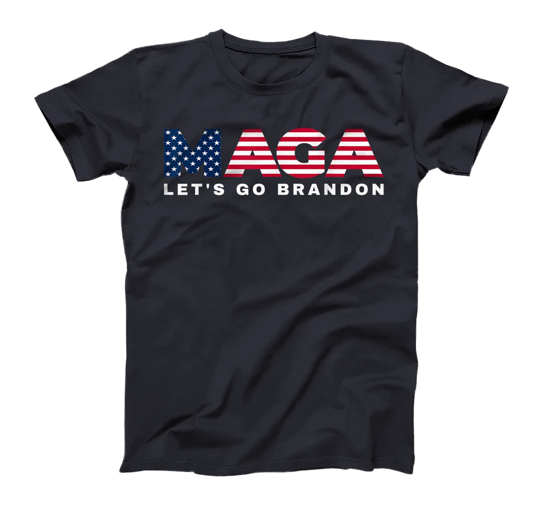 MAGA Let's Go Brandon USA Flag 4th of July 2024 Trump Tee T-Shirt