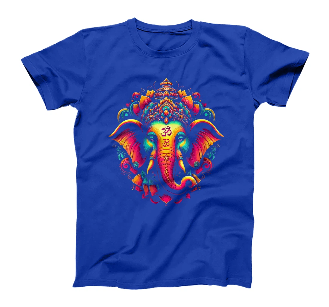 Womens Ganesh Symbol Yoga Hindu Elephant God Ganesha Puja T-Shirt