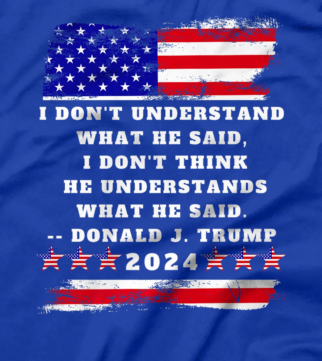 Trump Biden Presidential Debate 2024 Funny Quote USA Flag Premium T-Shirt