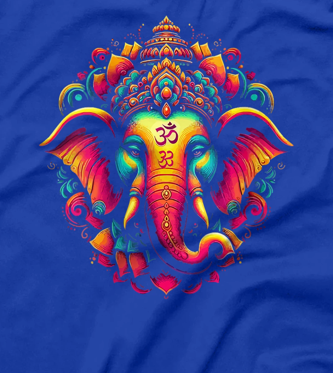 Womens Ganesh Symbol Yoga Hindu Elephant God Ganesha Puja T-Shirt