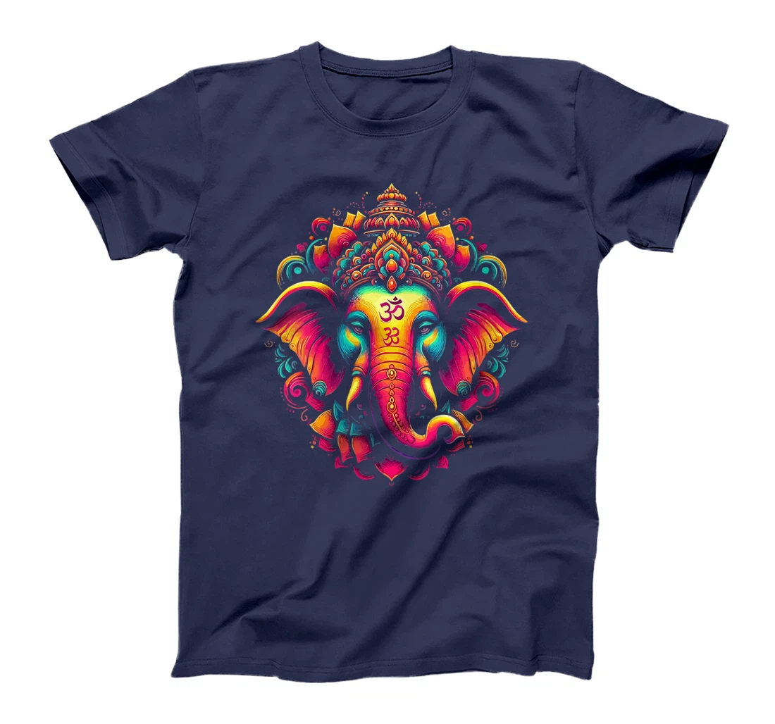 Womens Ganesh Symbol Yoga Hindu Elephant God Ganesha Puja T-Shirt