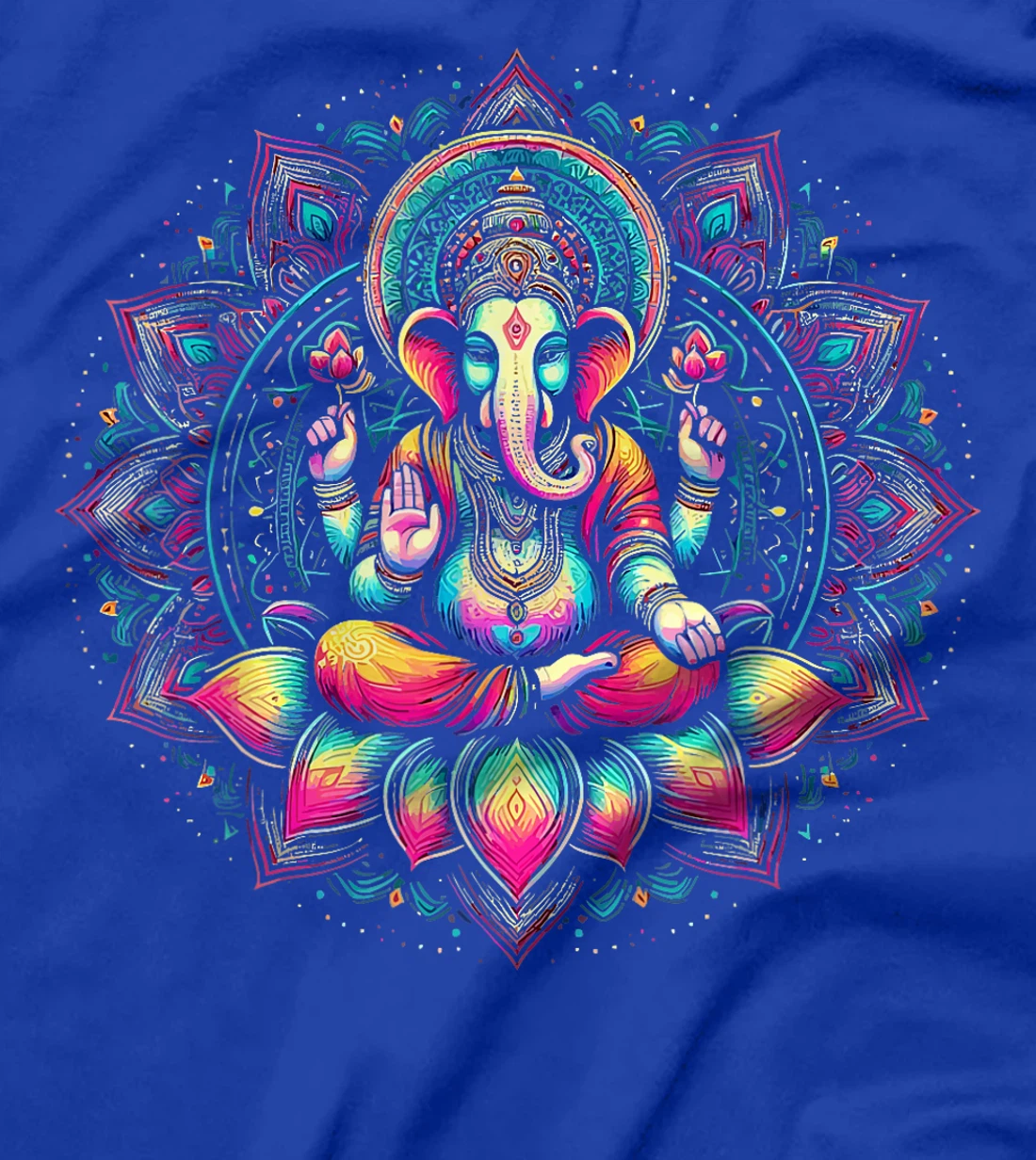Ganesh Symbol Yoga Hindu Elephant God Ganesha Puja T-Shirt