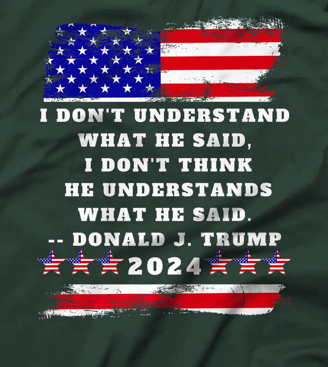 Trump Biden Presidential Debate 2024 Funny Quote USA Flag Premium T-Shirt