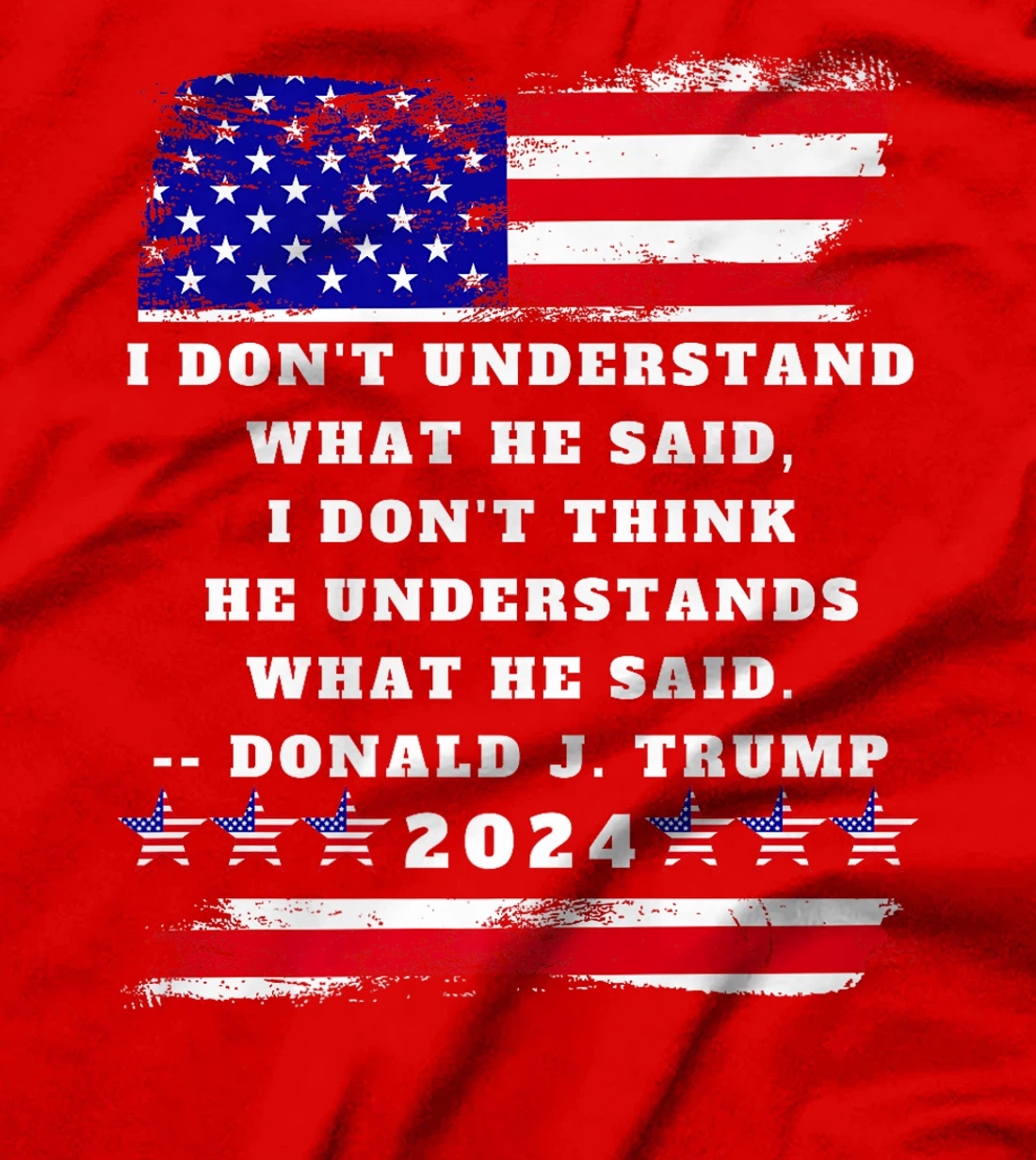 Trump Biden Presidential Debate 2024 Funny Quote USA Flag Premium T-Shirt