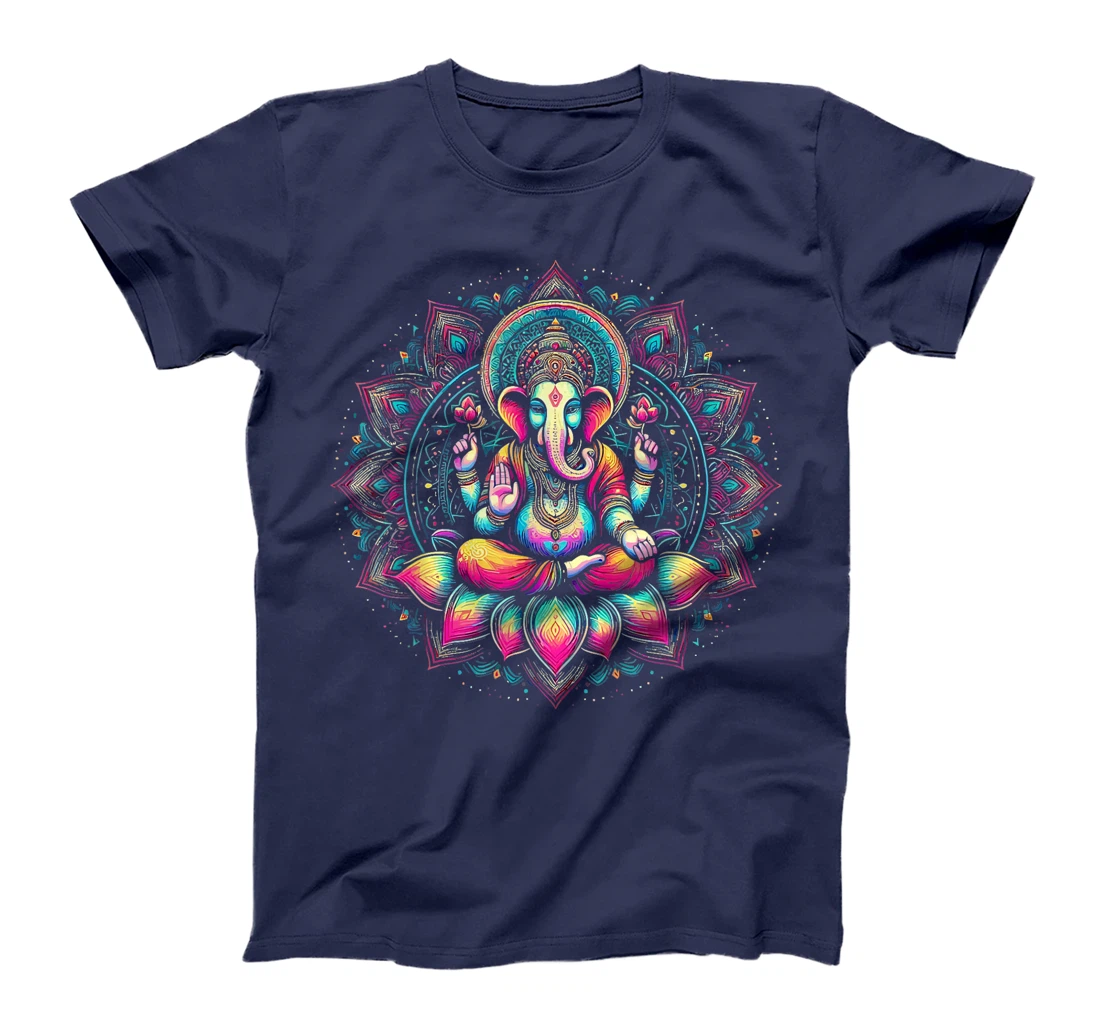 Ganesh Symbol Yoga Hindu Elephant God Ganesha Puja T-Shirt