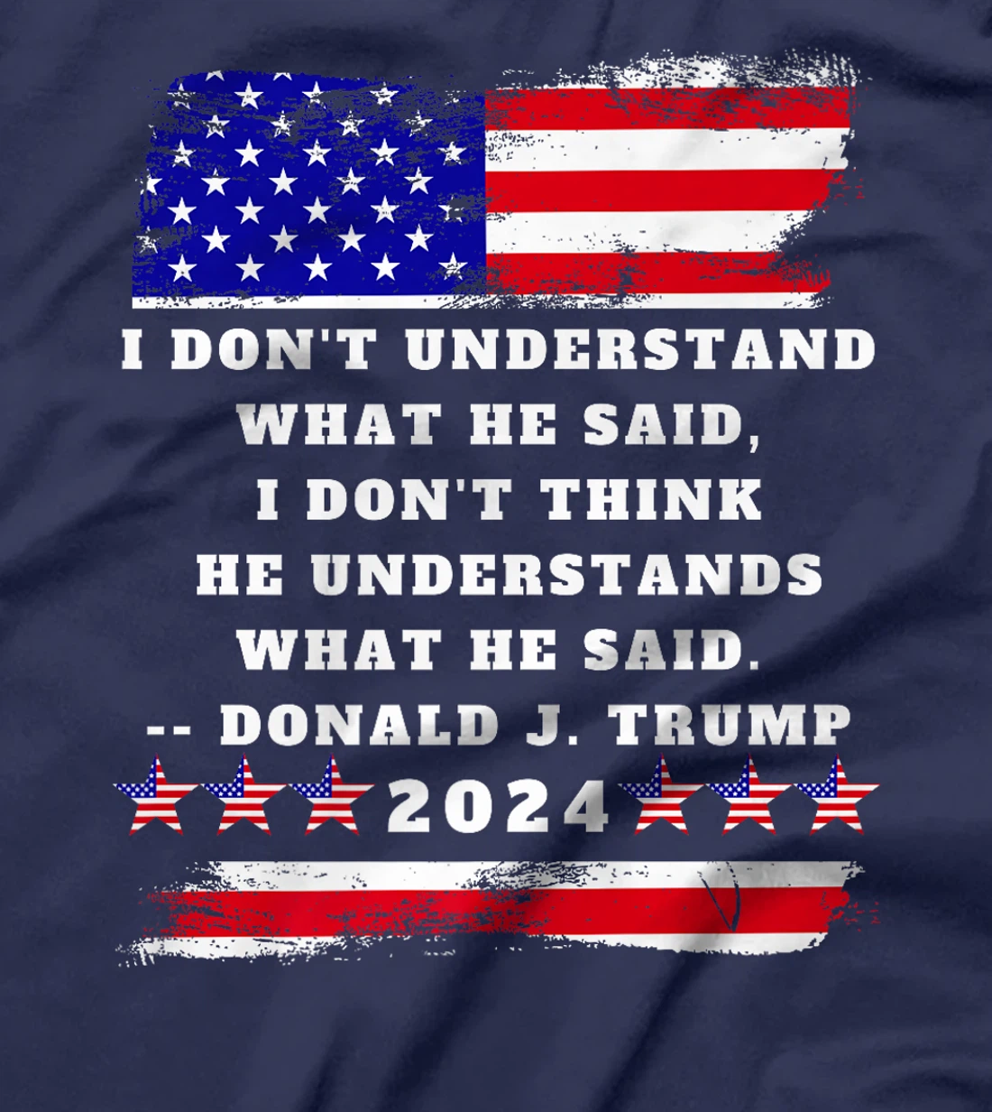 Trump Biden Presidential Debate 2024 Funny Quote USA Flag Premium T-Shirt
