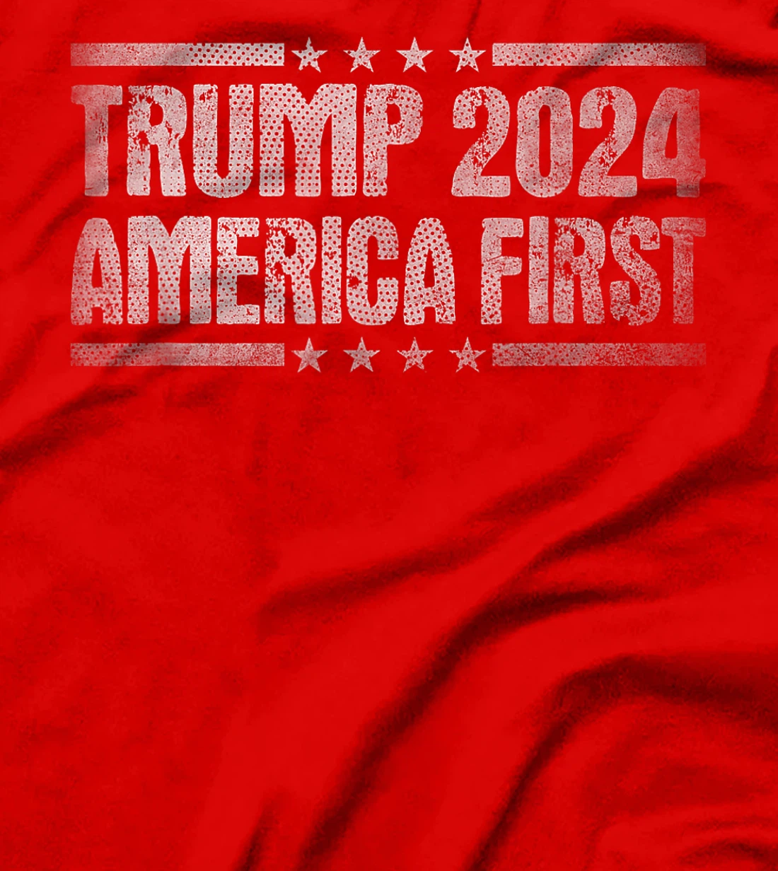 Trump 2024 America First Vote Felon Pro Trump USA Flag T-Shirt