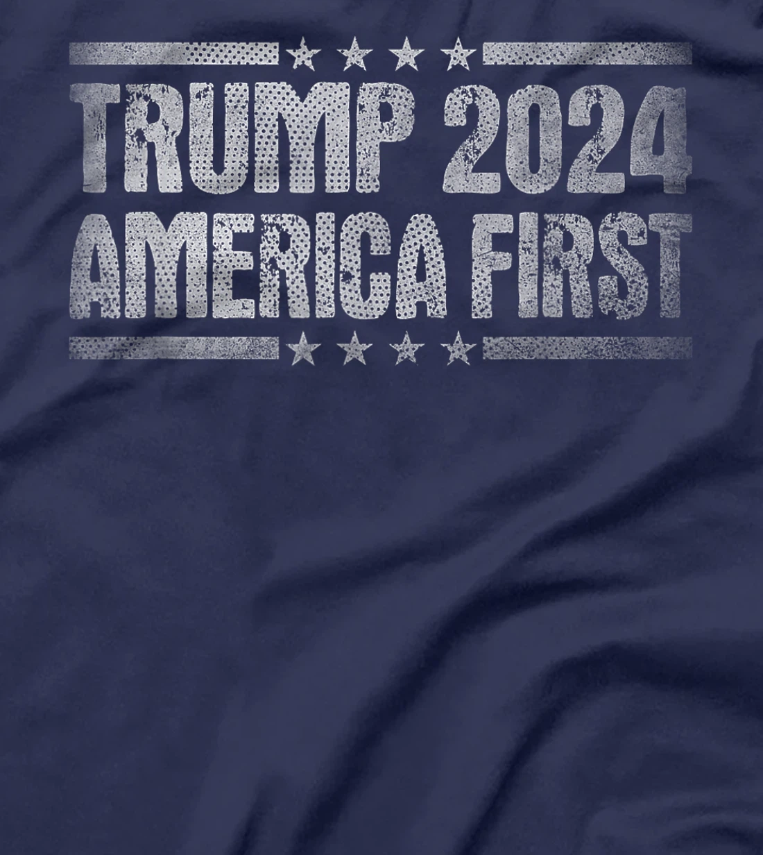 Trump 2024 America First Vote Felon Pro Trump USA Flag T-Shirt