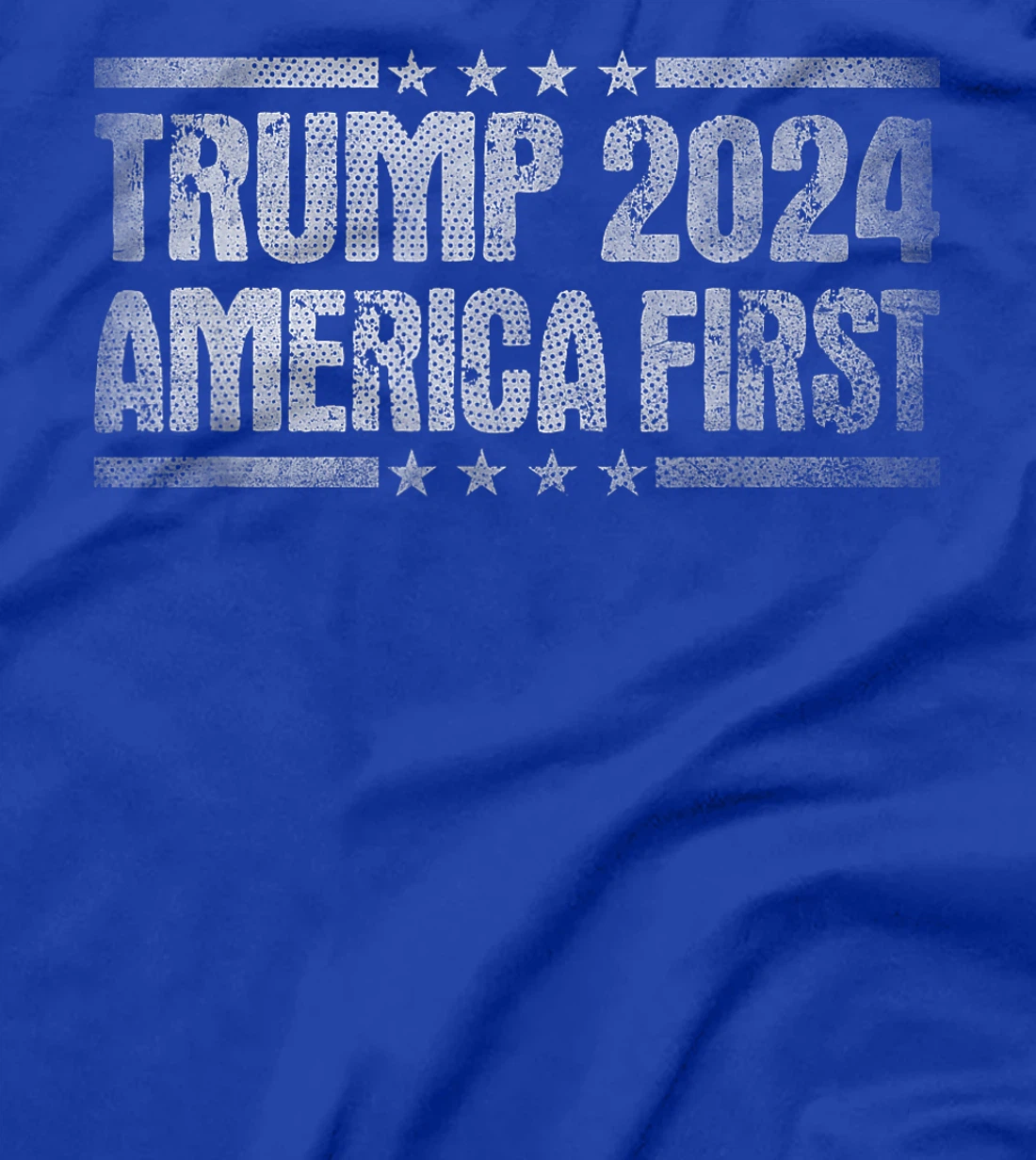 Trump 2024 America First Vote Felon Pro Trump USA Flag T-Shirt