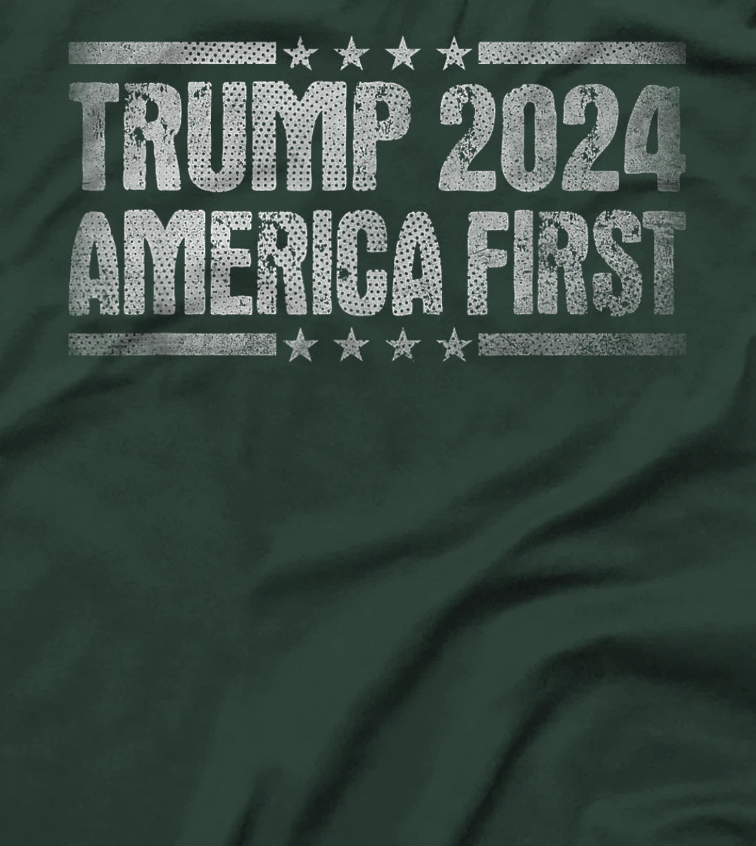 Trump 2024 America First Vote Felon Pro Trump USA Flag T-Shirt