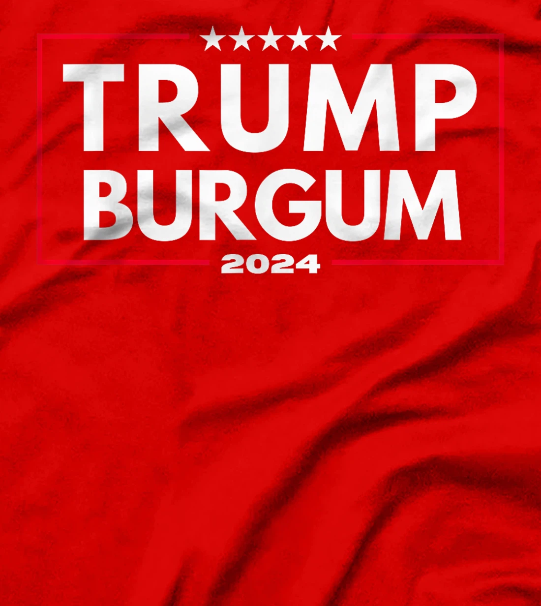 Trump Burgum 2024 Republican Men and Women T-Shirt