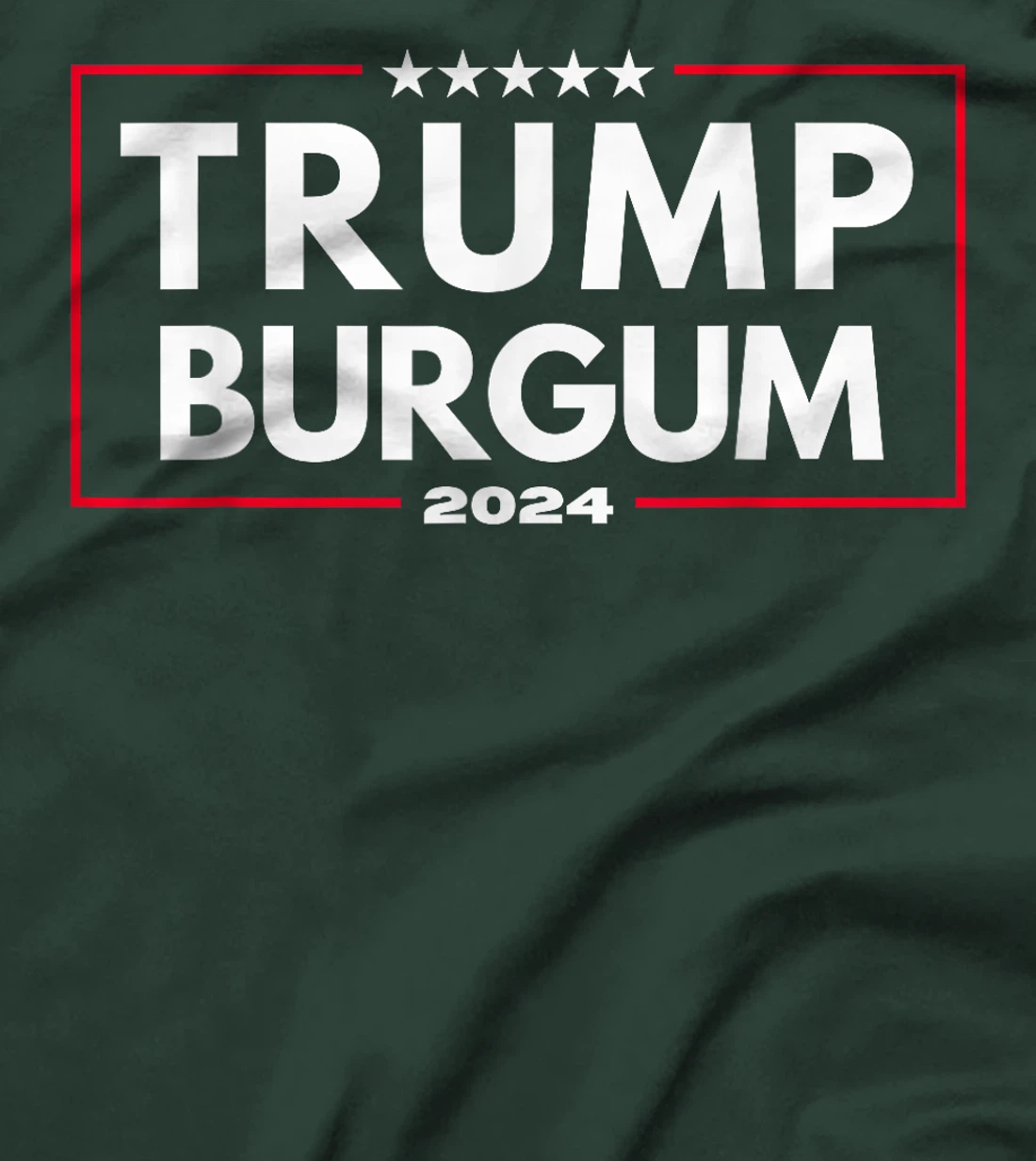 Trump Burgum 2024 Republican Men and Women T-Shirt