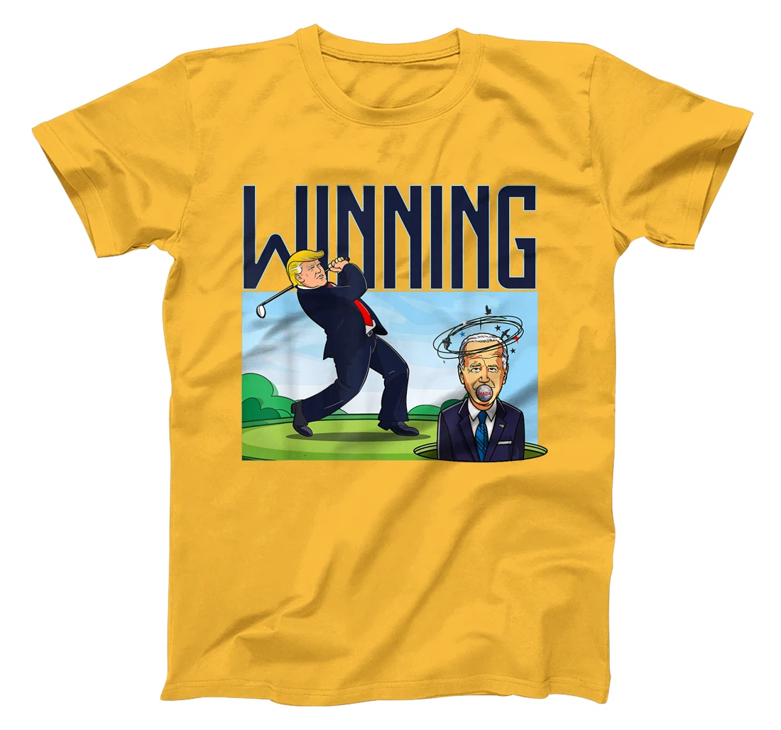 Winning Trump Golf And Biden American Presidential Debate T-Shirt