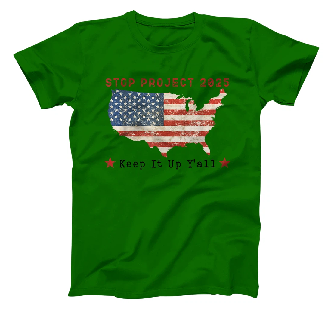 Stop Project 2025 pro Democracy Anti Trump Election 2024 T-Shirt