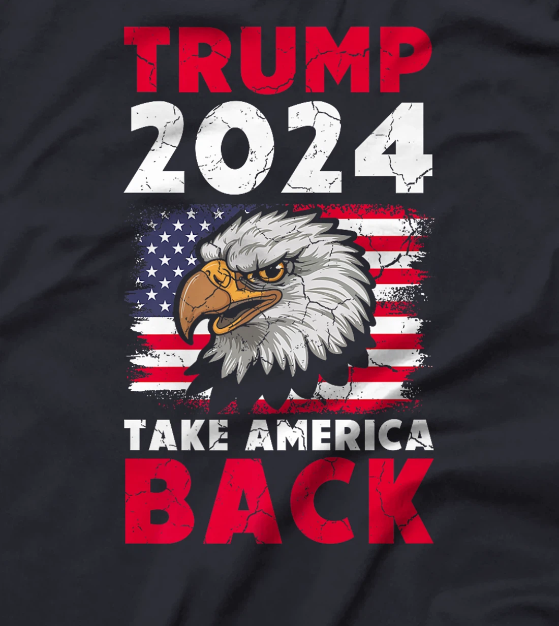 Trump 2024 Take America Back Election US Flag Eagle Politics Premium T-Shirt