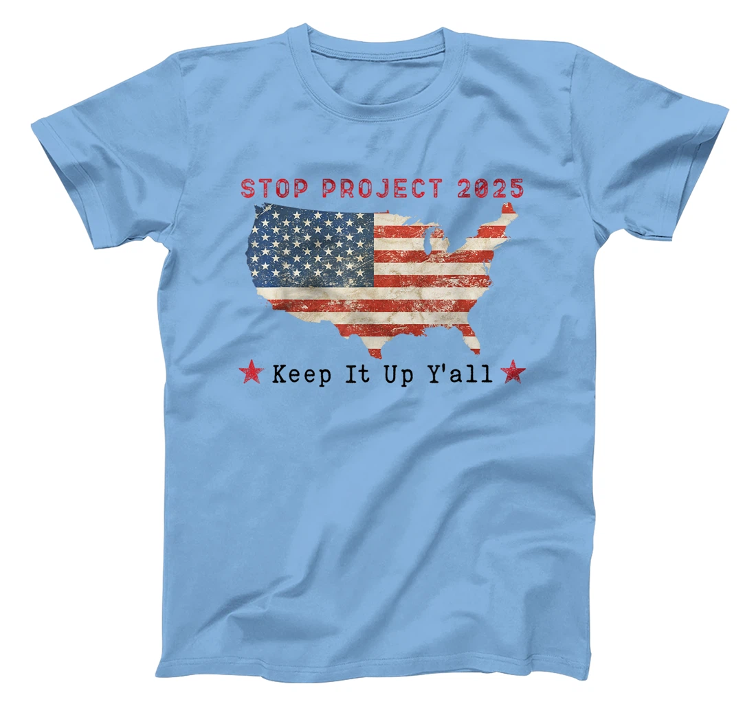 Stop Project 2025 pro Democracy Anti Trump Election 2024 T-Shirt