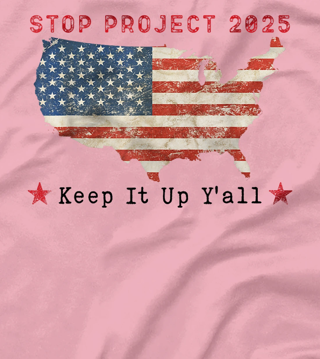 Stop Project 2025 pro Democracy Anti Trump Election 2024 T-Shirt