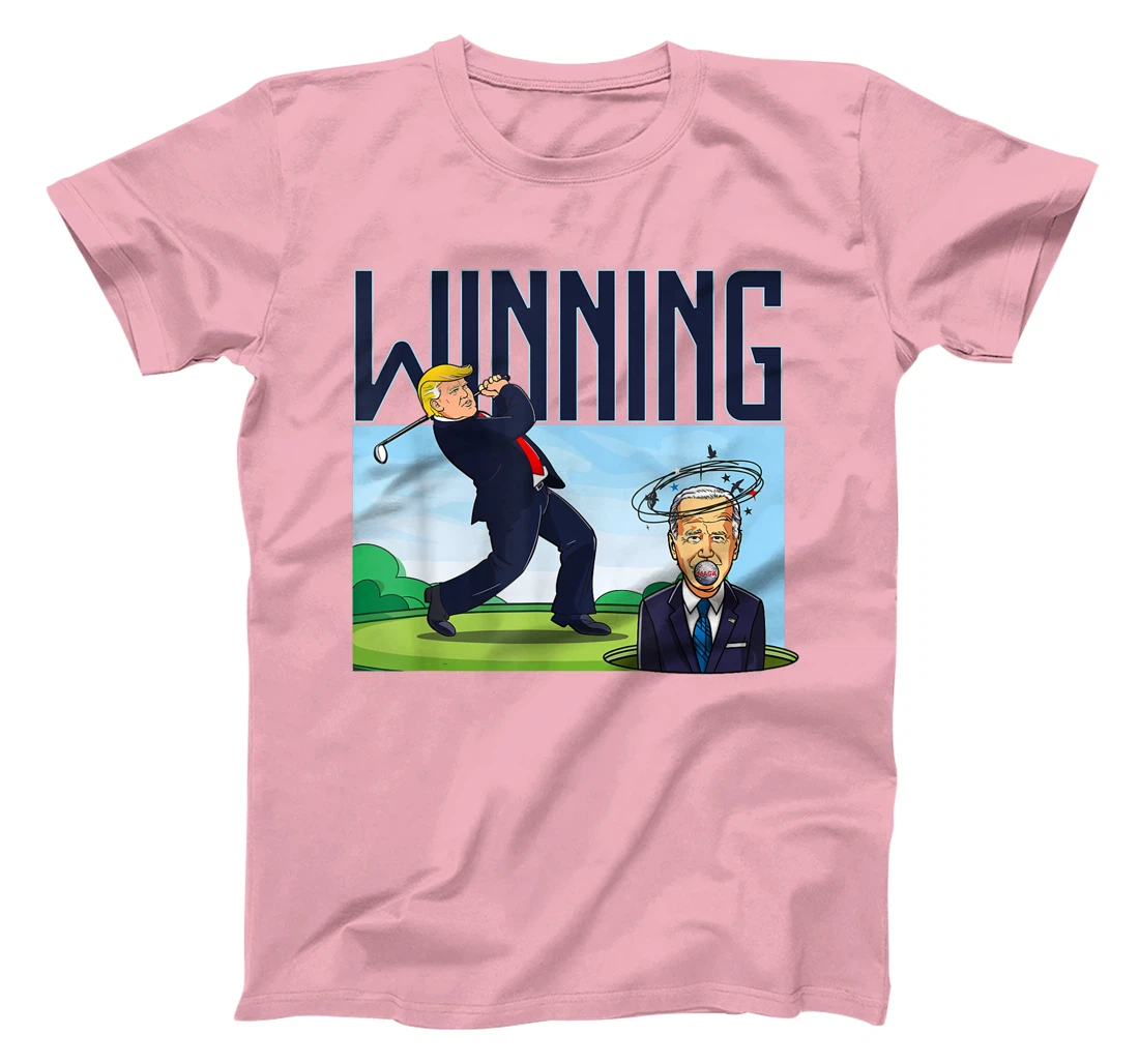 Winning Trump Golf And Biden American Presidential Debate T-Shirt