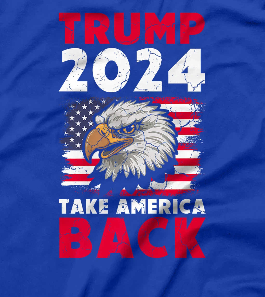 Trump 2024 Take America Back Election US Flag Eagle Politics Premium T-Shirt