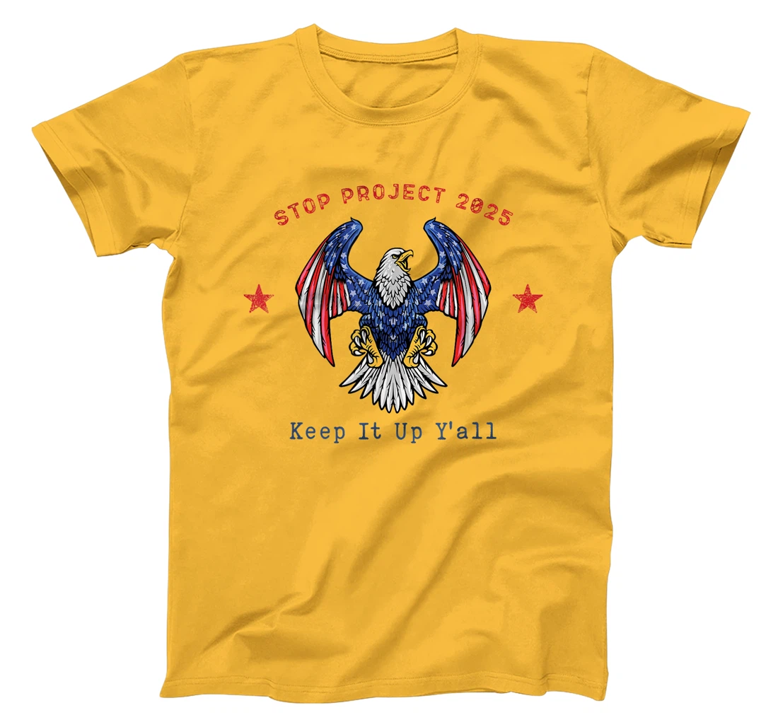 Stop Project 2025 pro Democracy Anti Trump Election 2024 T-Shirt