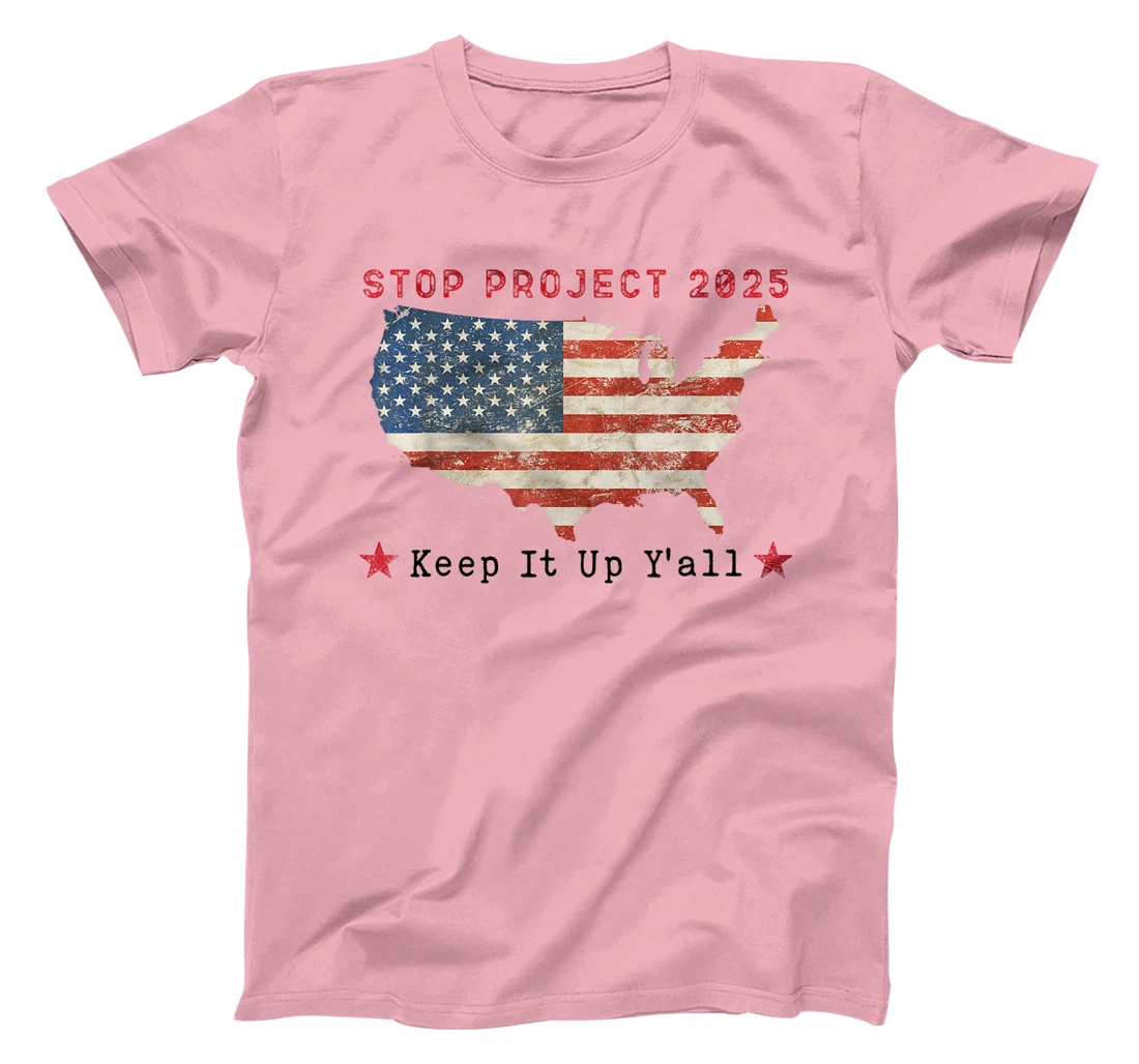 Stop Project 2025 pro Democracy Anti Trump Election 2024 T-Shirt