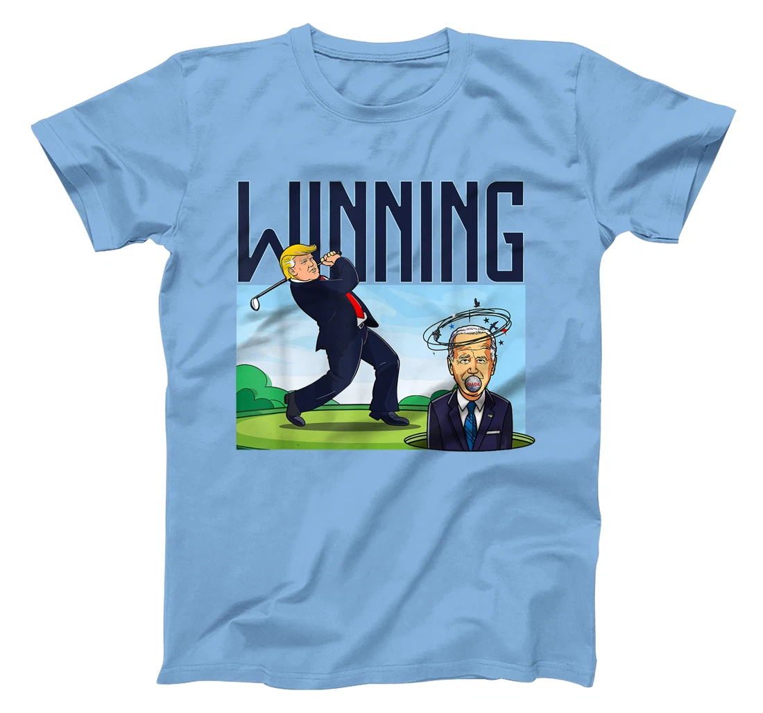Winning Trump Golf And Biden American Presidential Debate T-Shirt