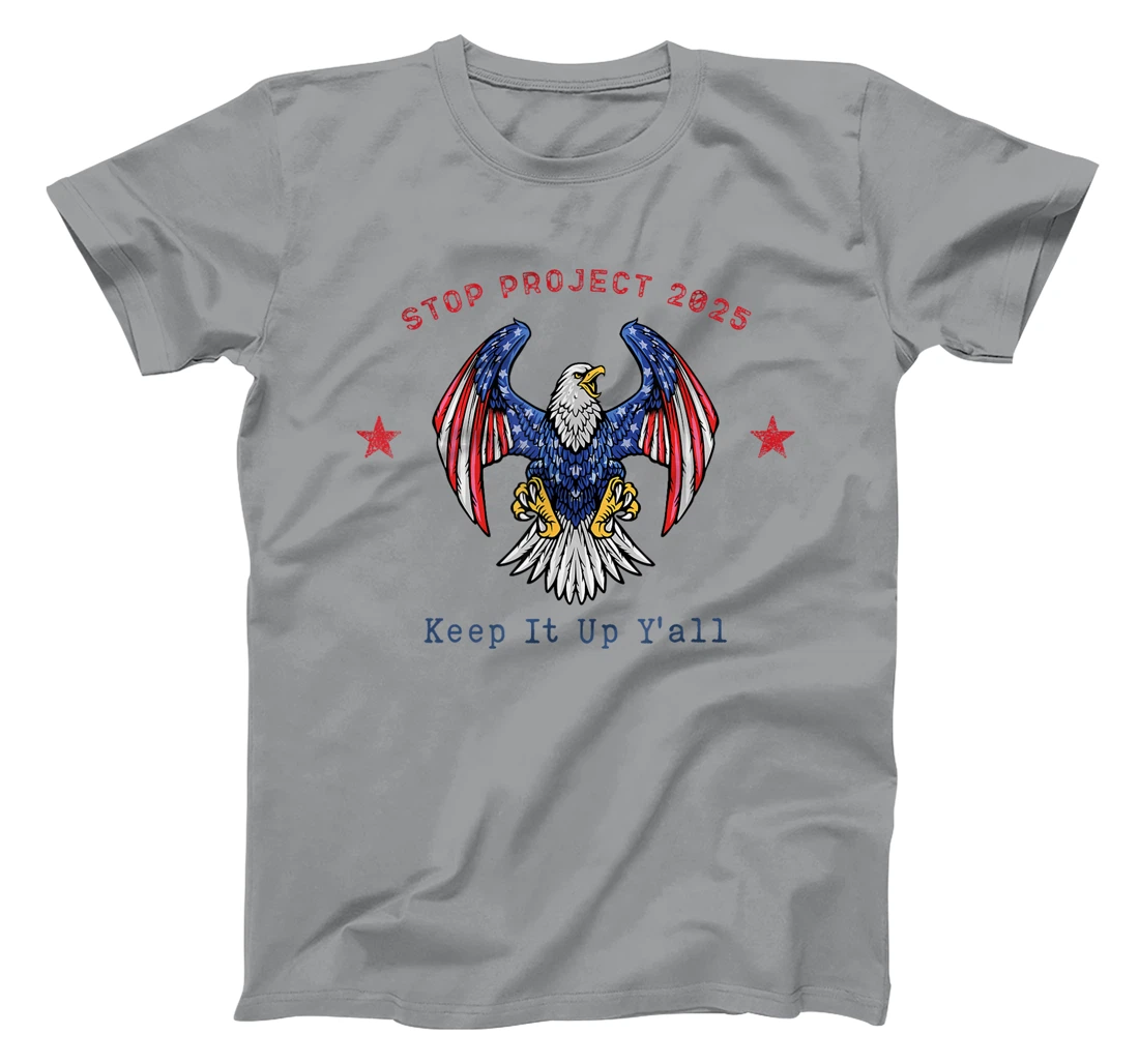 Stop Project 2025 pro Democracy Anti Trump Election 2024 T-Shirt