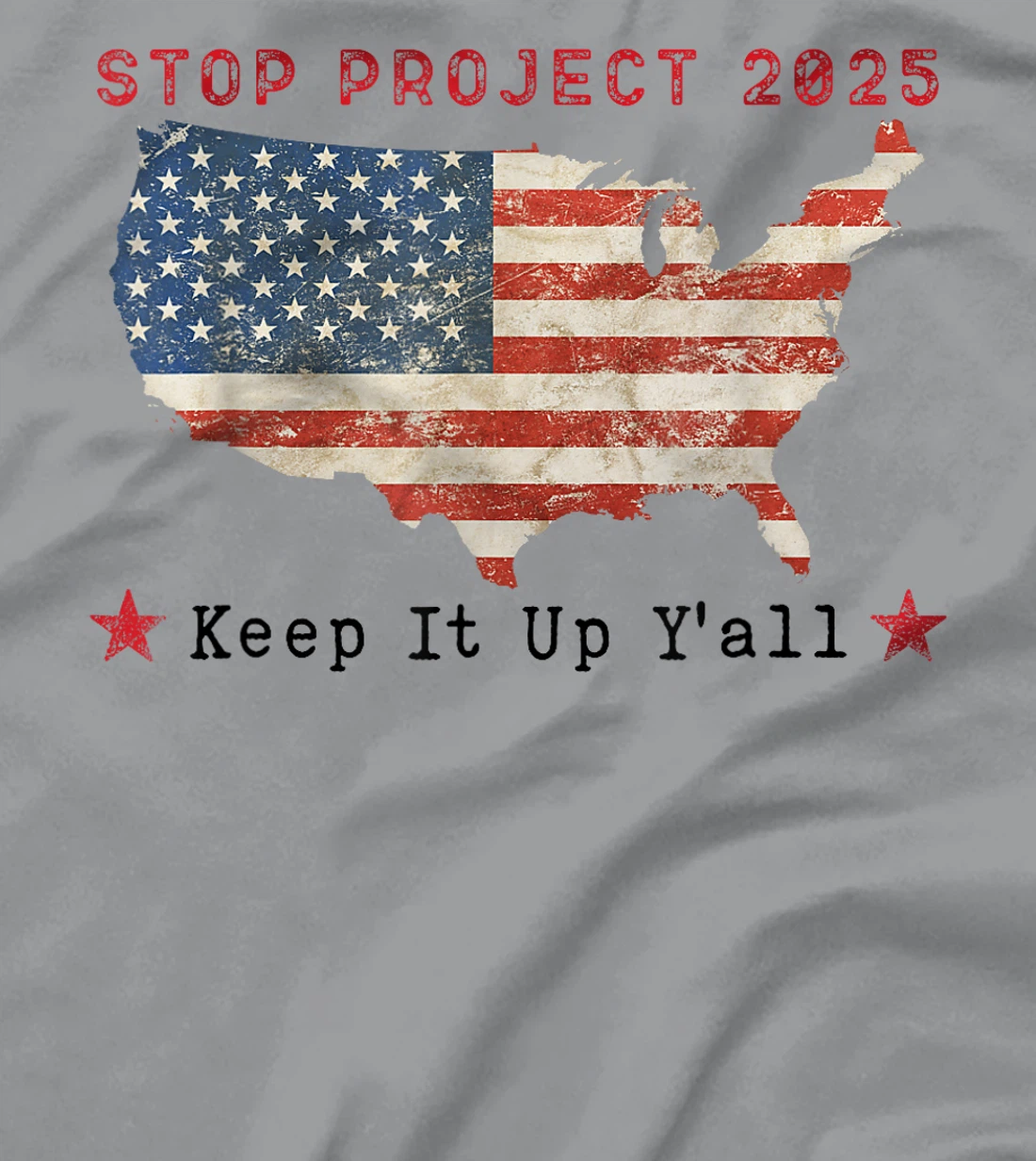 Stop Project 2025 pro Democracy Anti Trump Election 2024 T-Shirt