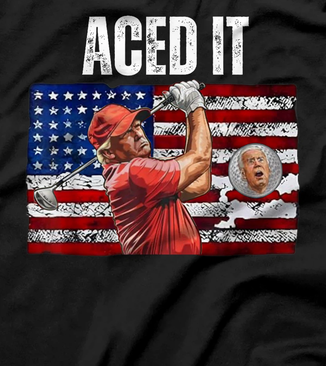 Trump Vs Biden Shirt Aced It Funny Trump 2024 Republican T-Shirt