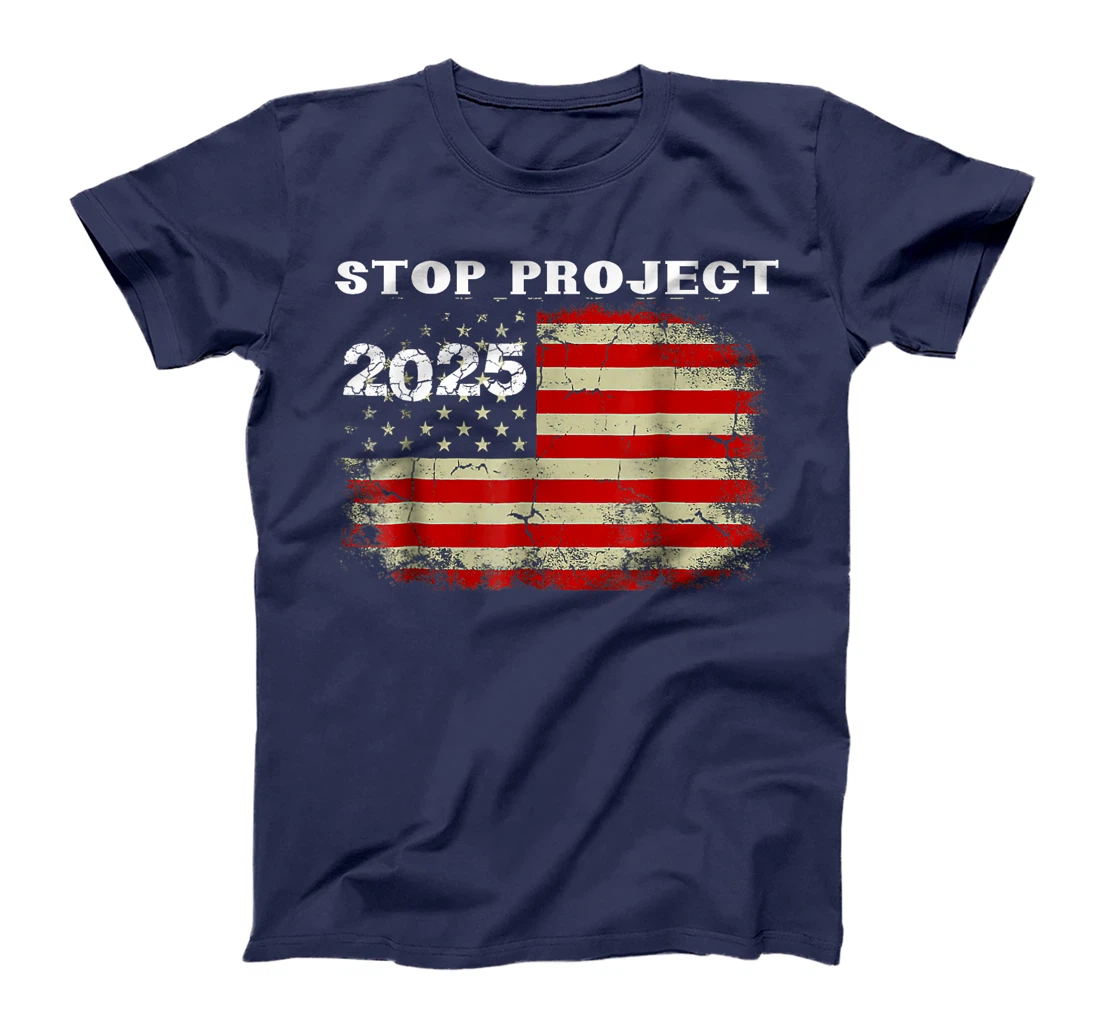 Stop Project 2025 Look It Up Y’all funny retro Trump T-Shirt