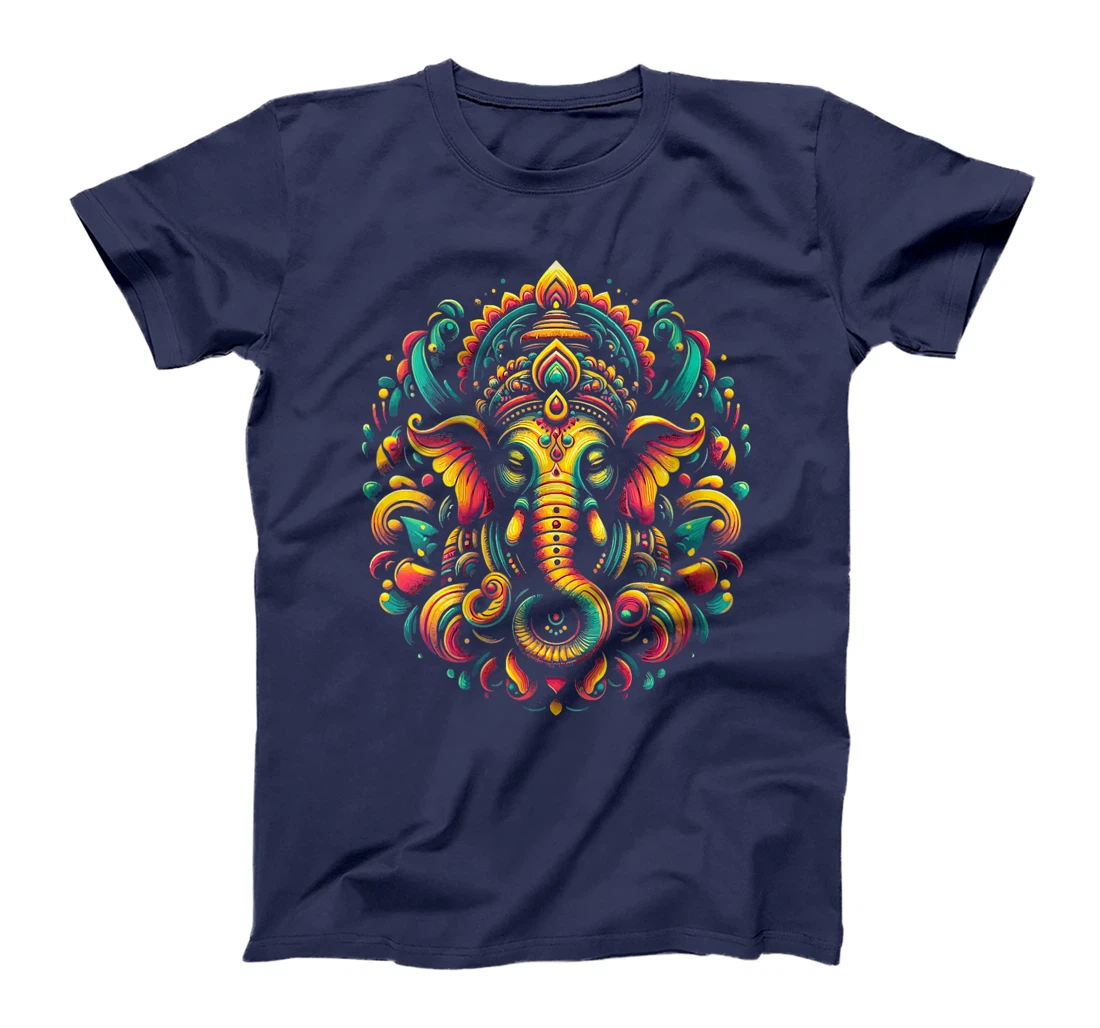 Womens Ganesh Symbol Yoga Hindu Elephant God Ganesha Puja T-Shirt