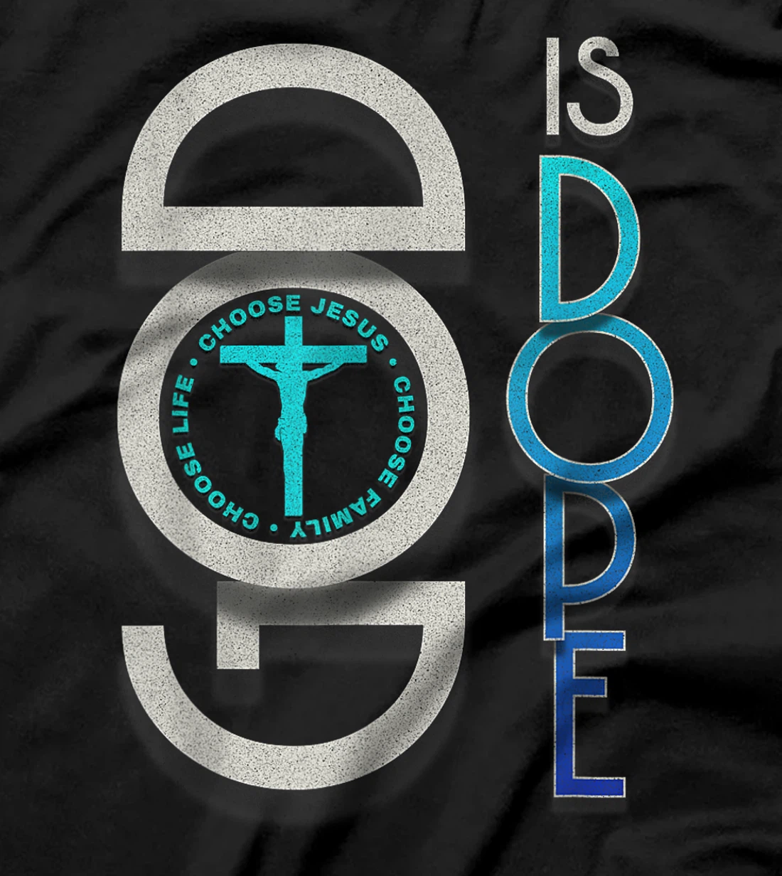 God Is Dope Black Queens Of Faith Melanin Religious T-Shirt