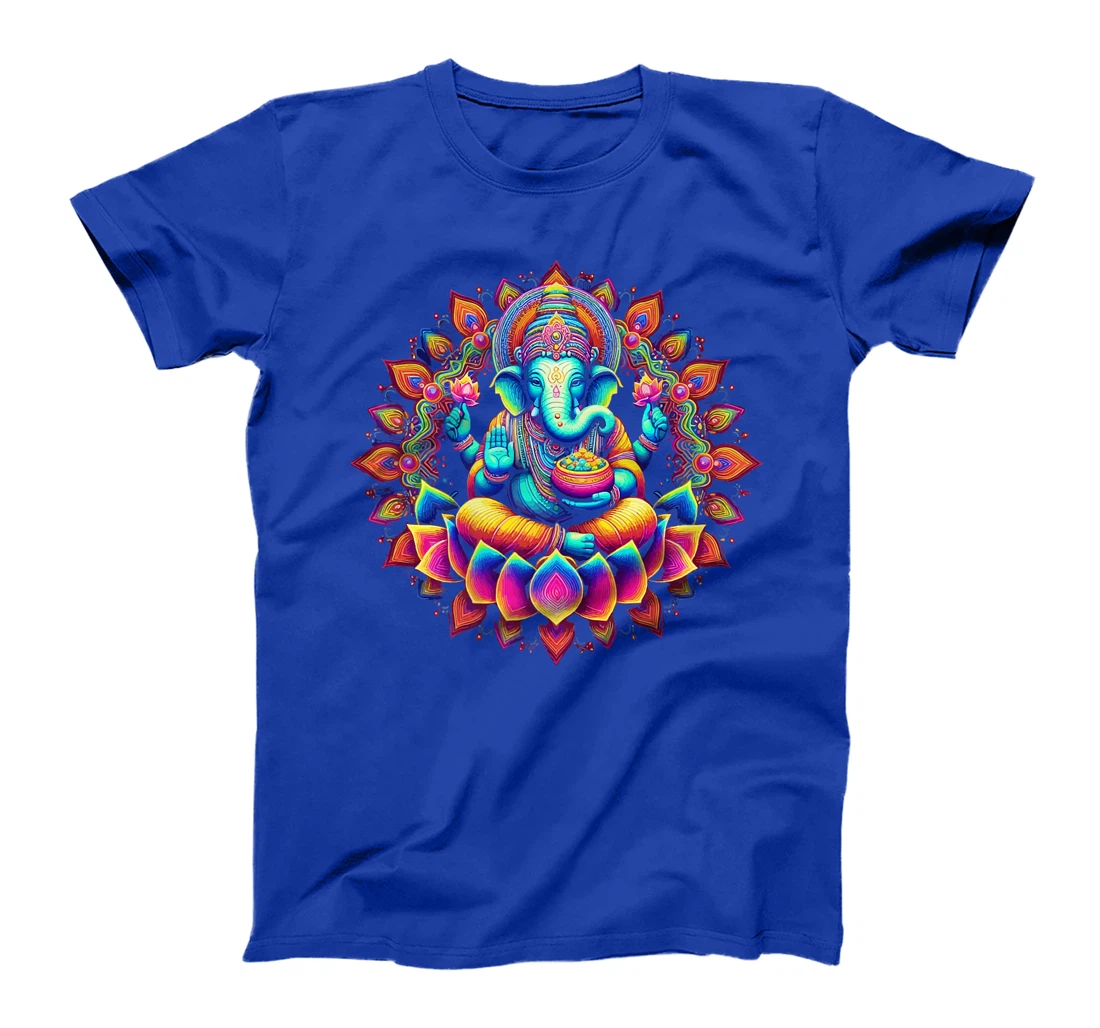 Ganesh Symbol Yoga Hindu Elephant God Ganesha Puja Premium T-Shirt