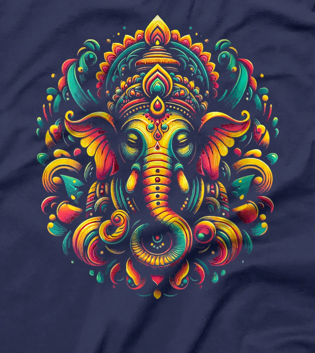 Womens Ganesh Symbol Yoga Hindu Elephant God Ganesha Puja T-Shirt