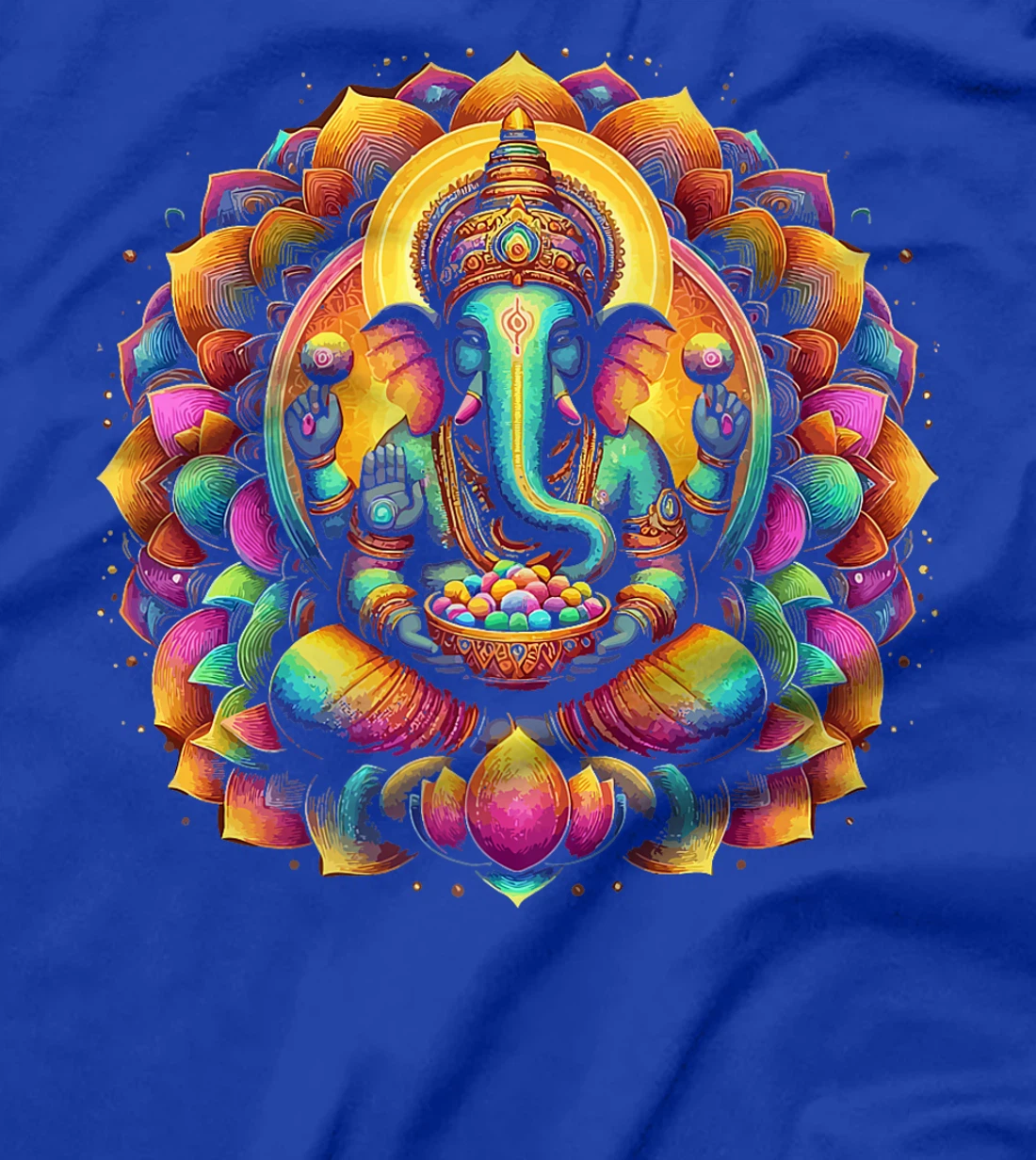 Ganesh Symbol Yoga Hindu Elephant God Ganesha Puja Premium T-Shirt