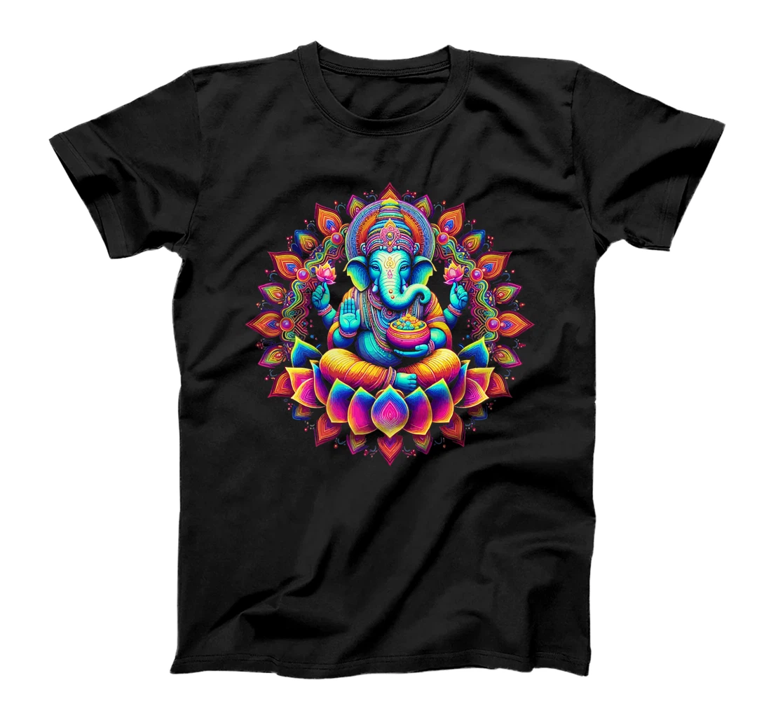 Ganesh Symbol Yoga Hindu Elephant God Ganesha Puja Premium T-Shirt