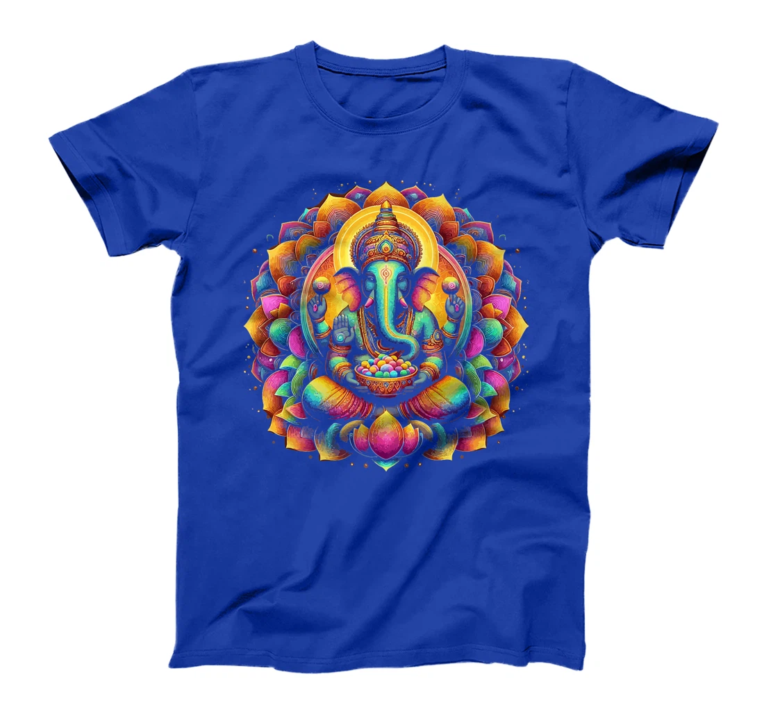 Ganesh Symbol Yoga Hindu Elephant God Ganesha Puja Premium T-Shirt