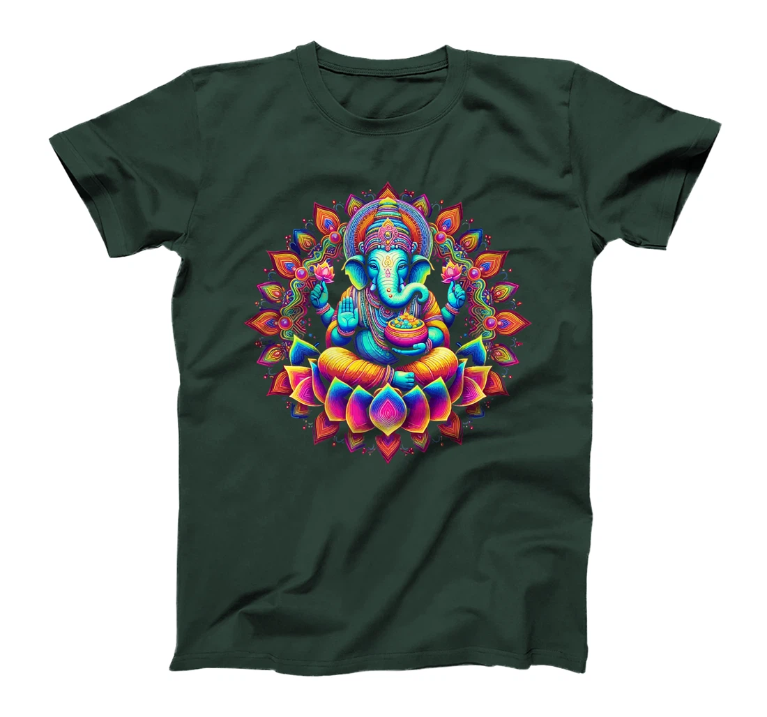 Ganesh Symbol Yoga Hindu Elephant God Ganesha Puja Premium T-Shirt
